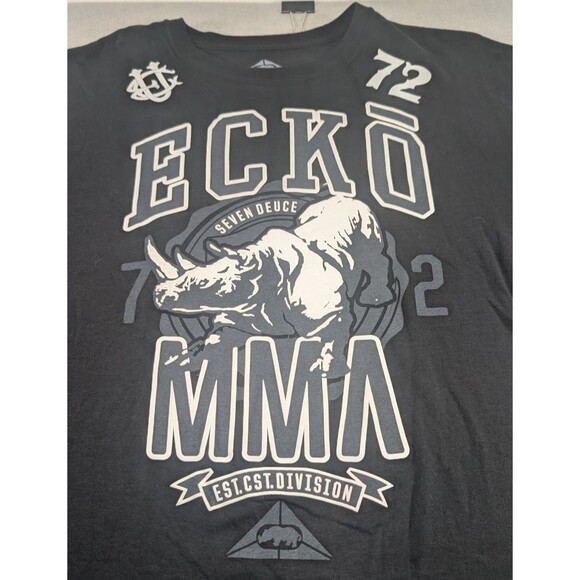 Echo Unltd MMA by Ecko Unlimited Short Sleeve Graphic Tee Black Mens XL (32x26) - Picture 2 of 11